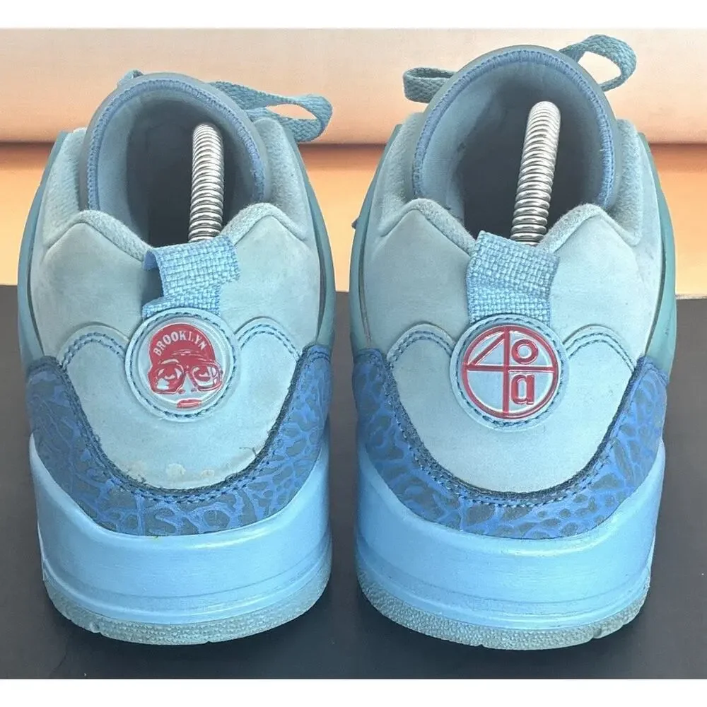 Jordan Spizike Low Blue Leather FQ1759-400 SIZE 8 M 9.5 W Y2K Retro Sneakers
